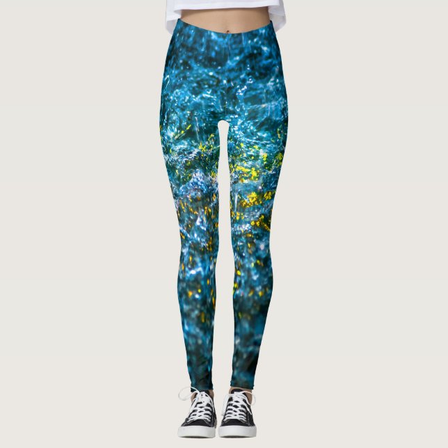 Studie in Watercolor - Gelb Leggings (Vorderseite)