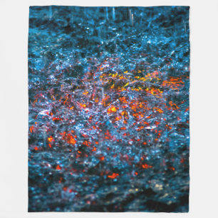 Studie in Watercolor - Orange Fleecedecke