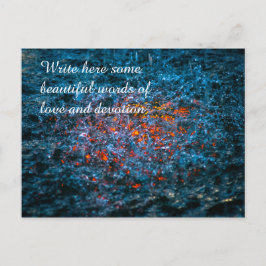 Studie in Watercolor - Orange Postkarte