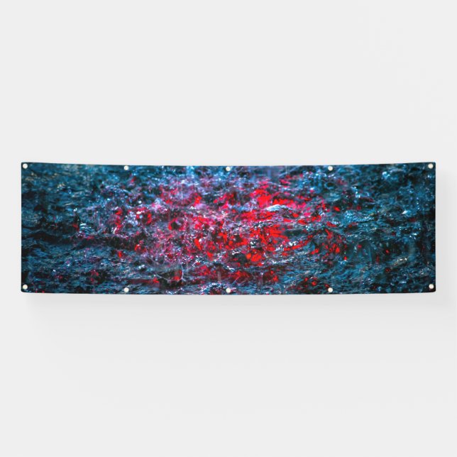 Studie in Watercolor - Rot Banner (Horizontal)