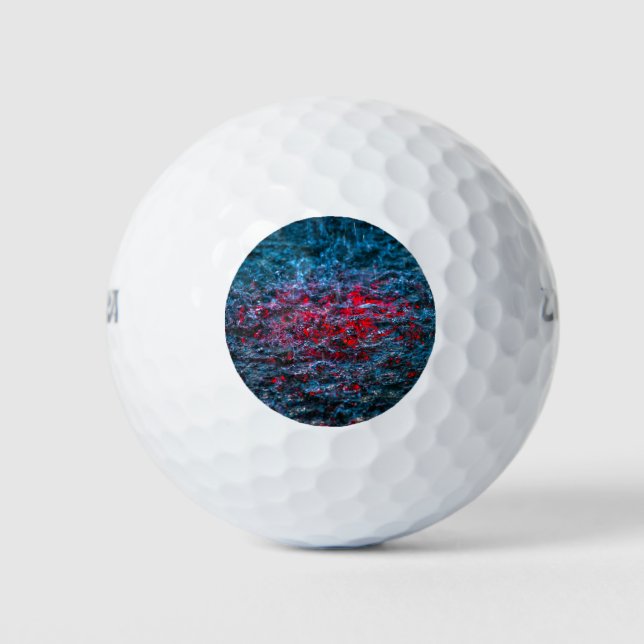 Studie in Watercolor - Rot Golfball (Vorderseite)