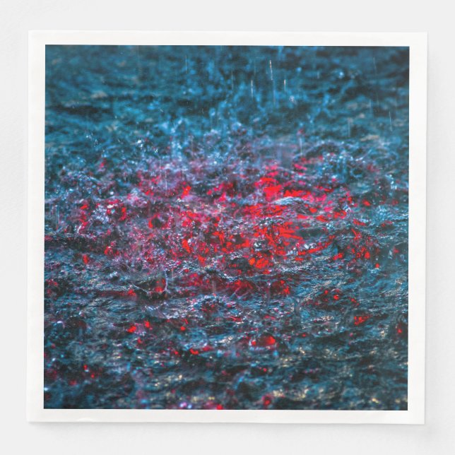 Studie in Watercolor - Rot Serviette (Vorderseite)