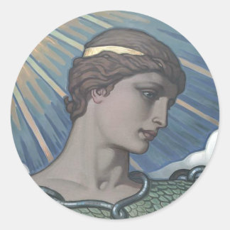 Studie Minerva Runder Aufkleber