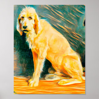 Studie mit zwei Hunden Poster