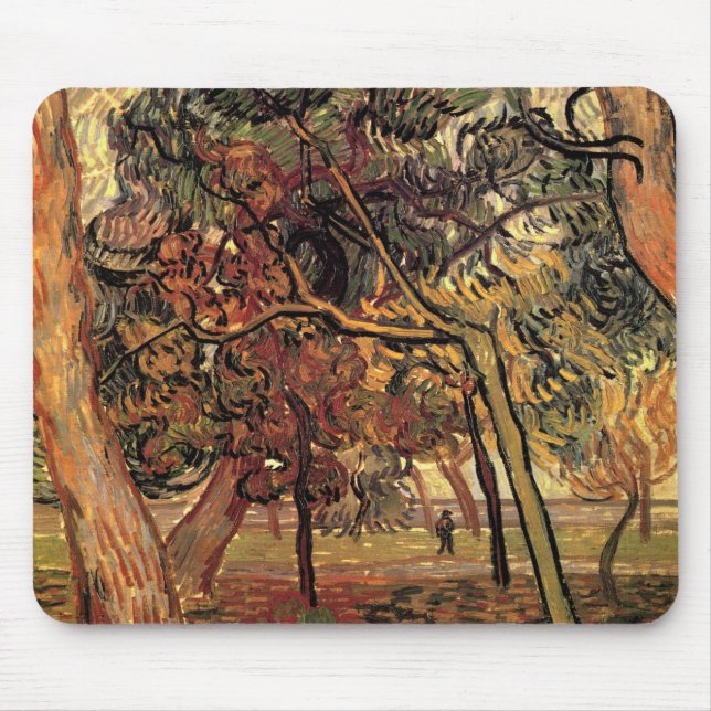 Studie Pine Trees von Vincent van Gogh Mousepad (Vorne)