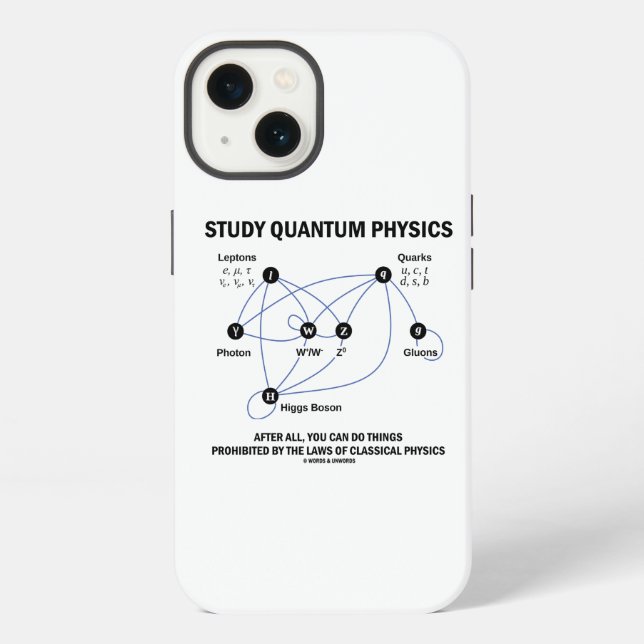 Studie Quantum Physics Higgs Field Standard Model iPhone Hülle (Rückseite)