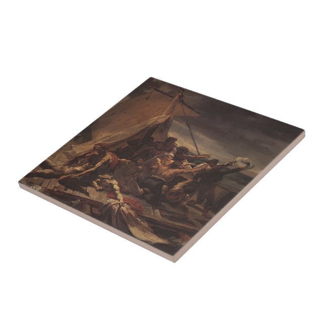 Studie Theodore Gericault- für Floss der Medusa Fliese (Seite)