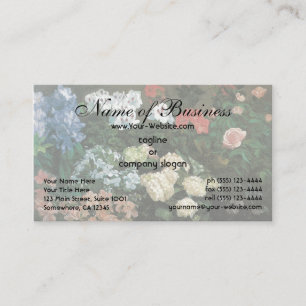 Studie über Blume in Bazille, Vintage Blumenkunst Visitenkarte