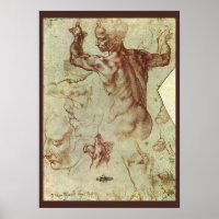 Studie über das libysche Sibyl durch Michelangelo