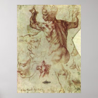 Studie über das libysche Sibyl durch Michelangelo