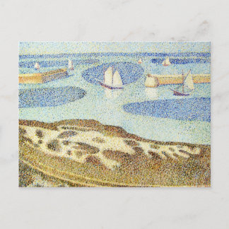 Studie über den Eintritt von Seurat in den Äußeren Postkarte