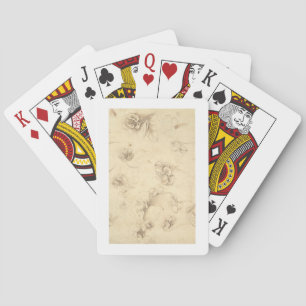 Studie über die Blume von grasähnlichen Pflanze (B Spielkarten