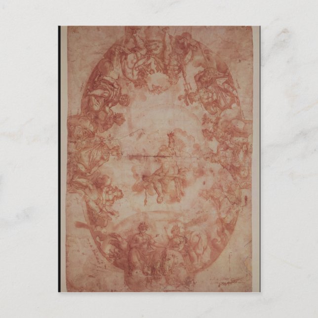 Studie über die Decke der Casa de Pilatos Postkarte (Vorderseite)