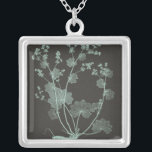 Studie über die Minze- und Kohlenatur I Versilberte Kette<br><div class="desc">floral</div>