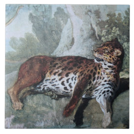 Studie über einen Leopard (von Jean-Baptiste Oudry Fliese