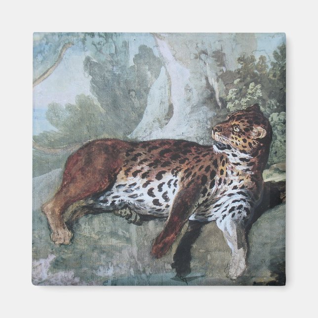 Studie über einen Leopard (von Jean-Baptiste Oudry Magnet (Vorne)