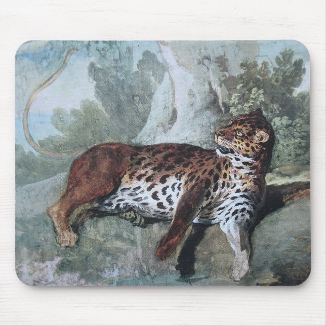 Studie über einen Leopard (von Jean-Baptiste Oudry Mousepad (Vorne)