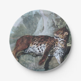 Studie über einen Leopard (von Jean-Baptiste Oudry Pappteller