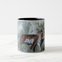 Studie über einen Leopard (von Jean-Baptiste Oudry Zweifarbige Tasse
