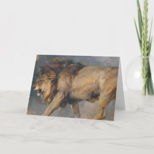 Studie über einen Löwen (von Edwin Henry Landseer) Karte