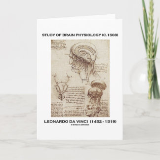 Studie über Gehirnphysiologie (Leonardo da Vinci 1 Karte