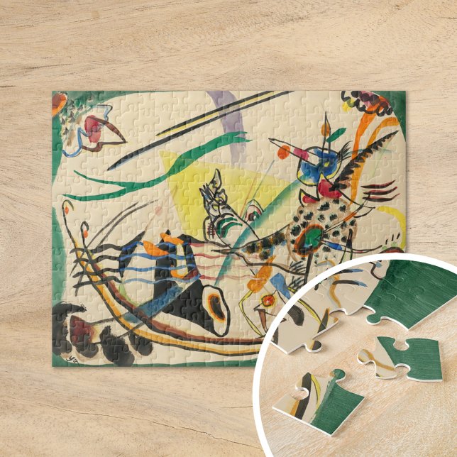 Studie über grüne Grenzen | Kandinsky Puzzle (Von Creator hochgeladen)