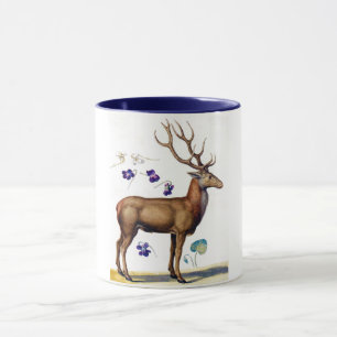 Studie über Hirsch und Blume, Arcimboldo Tasse