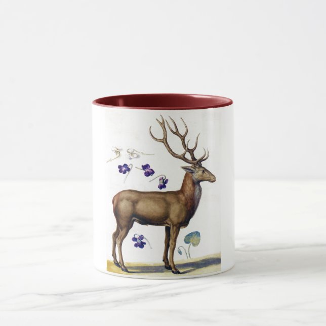 Studie über Hirsch und Blume, Arcimboldo Tasse (Zentrum)