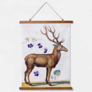 Studie über Hirsch und Blume, Arcimboldo Wandteppich Mit Holzrahmen
