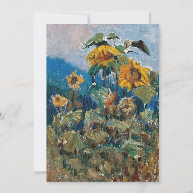 Studie über Sonnenblumen | Marie Egner (Vorderseite)