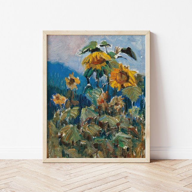 Studie über Sonnenblumen | Marie Egner Poster (Von Creator hochgeladen)