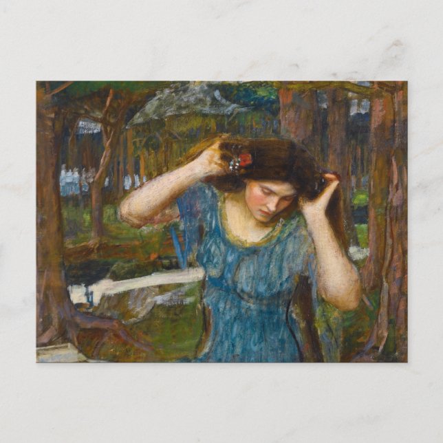 Studie Vain Lamorna für Lamia von Waterhouse Postkarte (Vorderseite)