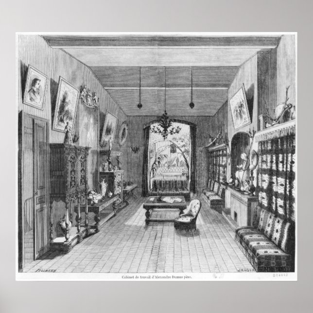 Studie von Alexandre Dumas Pere Poster (Vorne)
