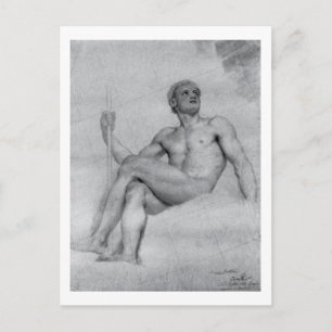 Studie von Anton Mengs über Mars Postkarte