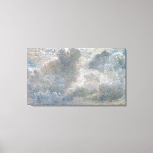 Studie von Cumulus Clouds, 1822 (Öl auf Papier gel Leinwanddruck (Vorderseite)