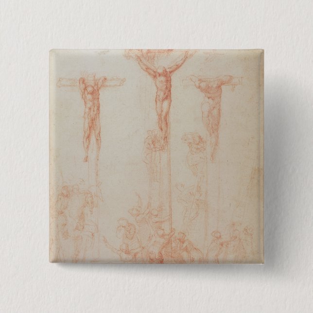 Studie von drei Kreuzen Button (Vorderseite)