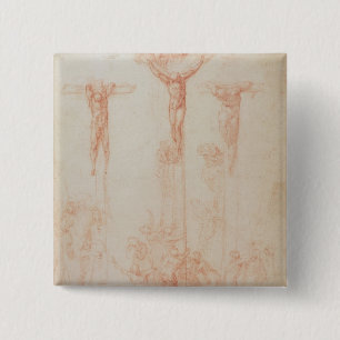 Studie von drei Kreuzen Button