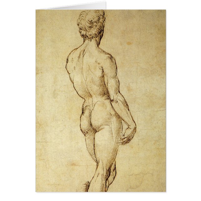Studie von Michelangelos David Statue von Raphael (Vorne)