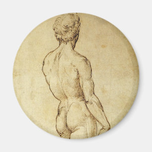 Studie von Michelangelos David Statue von Raphael Magnet