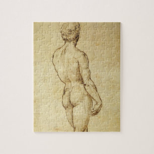 Studie von Michelangelos David Statue von Raphael Puzzle