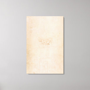 Studie W.54 eines Drachen Leinwanddruck