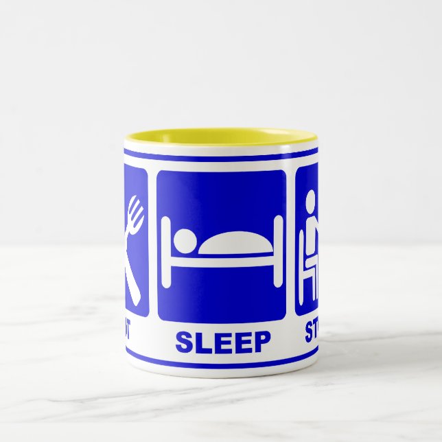 STUDIE ZU ESSEN ZWEIFARBIGE TASSE (Mittel)