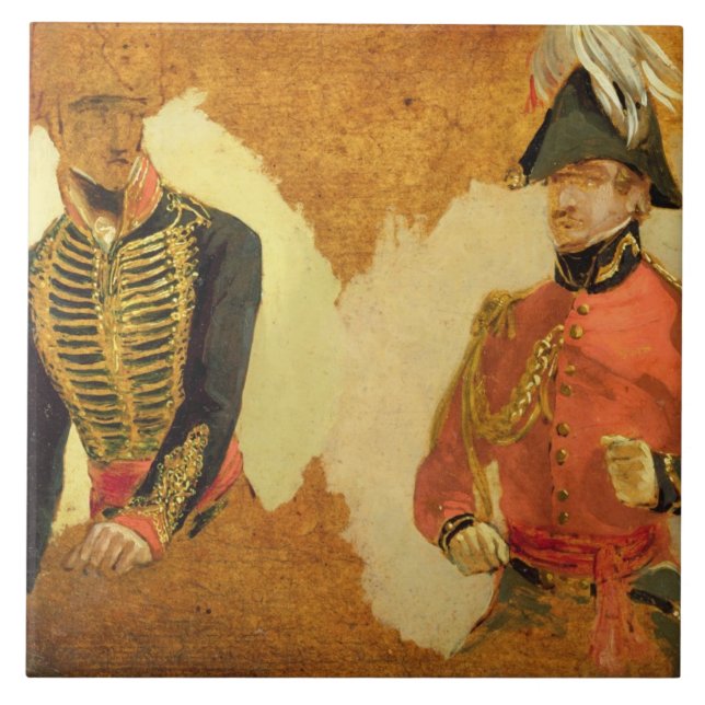 Studien der königlichen Pferdeartillerie-Uniform Fliese (Vorderseite)