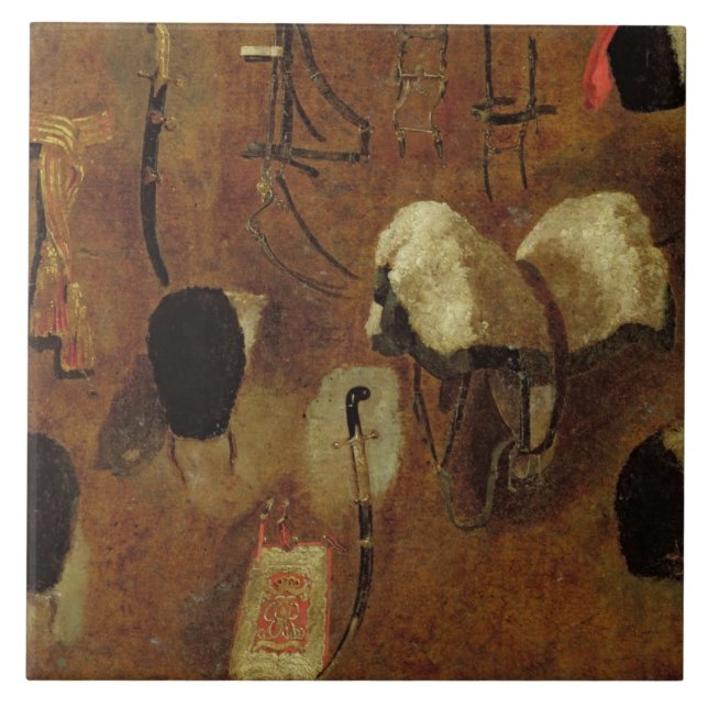 Studien der Militärausstattungen: eine Studie für Fliese (Vorderseite)