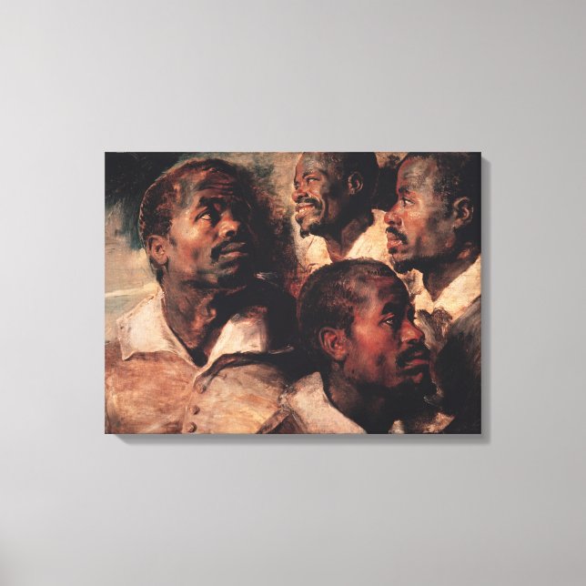 Studien des Leiters eines Neger Leinwanddruck (Vorderseite)