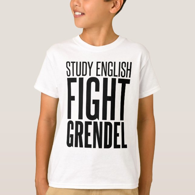 Studien-Englisch, Kampf Grendel T-Shirt (Vorderseite)