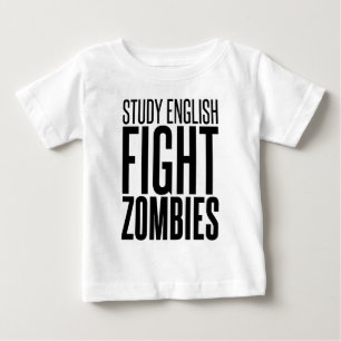 Studien-Englisch, Kampf-Zombies Baby T-shirt