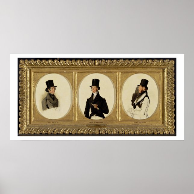 Studien für die Porträts von Lord Eglinton, Lord D Poster (Vorne)