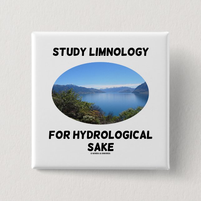 Studien-Seenkunde für hydrologischen Grund Button (Vorderseite)