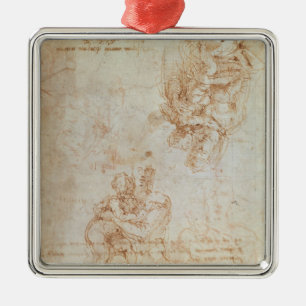 Studien von Madonna und von Kind Ornament Aus Metall